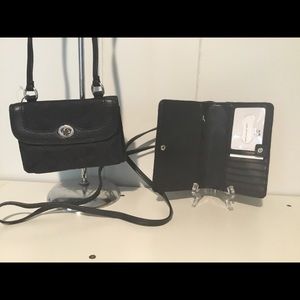 Retired NWT Coach Dylan Crossbody- Black Signature Fabric